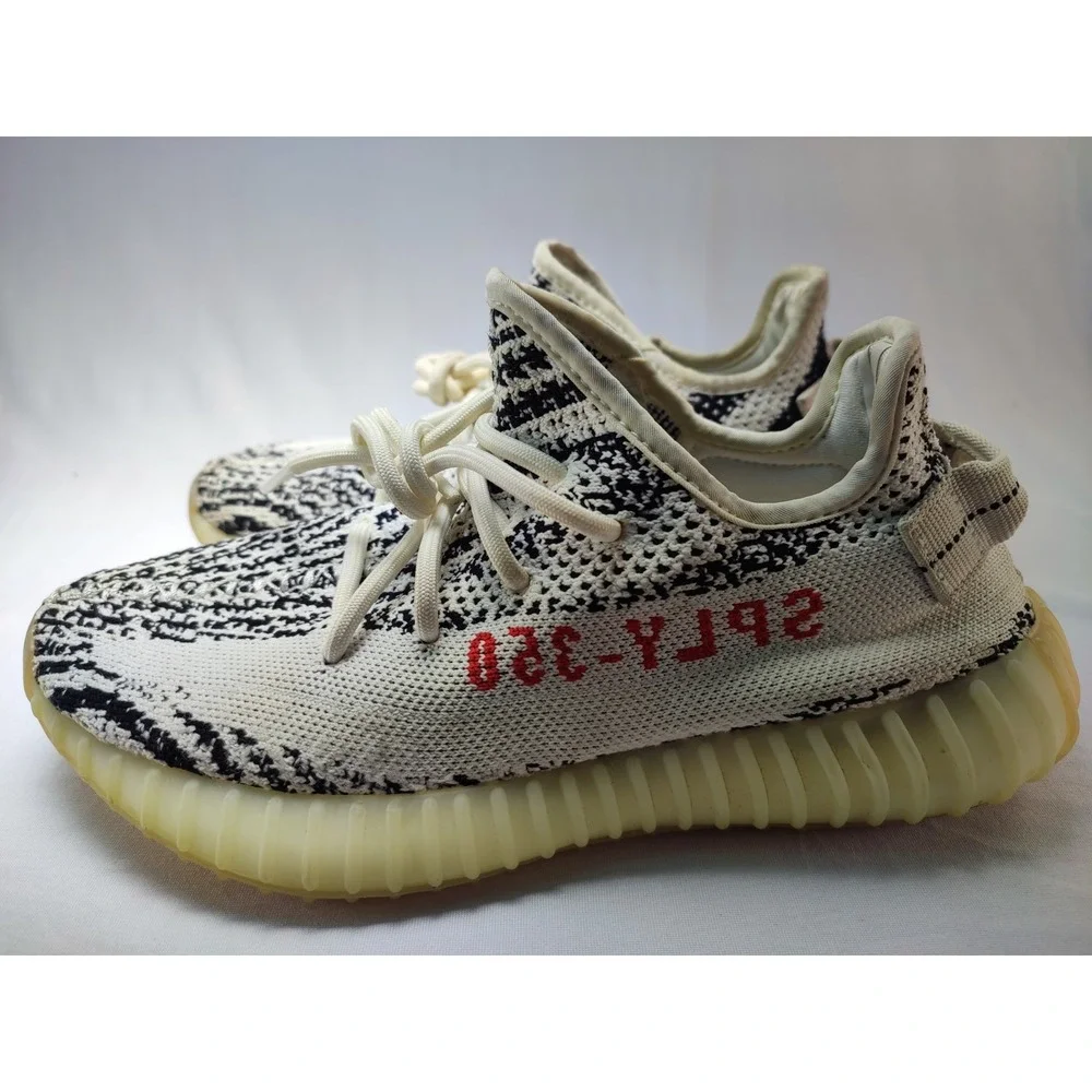 Adidas Yeezy Boost 350 V2 Zebra White Black Red Mens US 6 CP9654